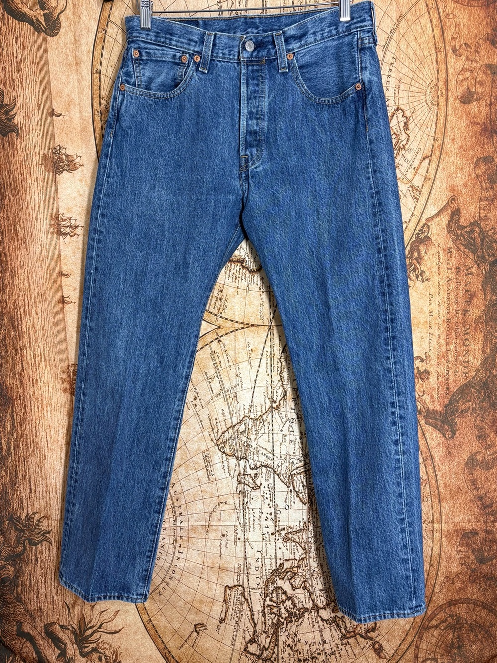 Levi's Jeans Men's 32x30 Original Fit 501 Button Fly 100% Cotton Medium Wash EUC